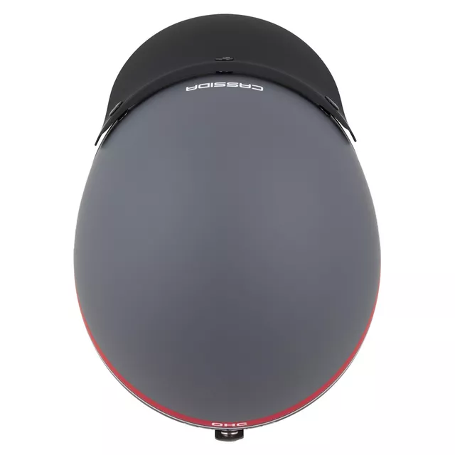 Moto prilba Cassida Oxygen Jawa OHC 2.0 šedá matná/červená/čierna/biela