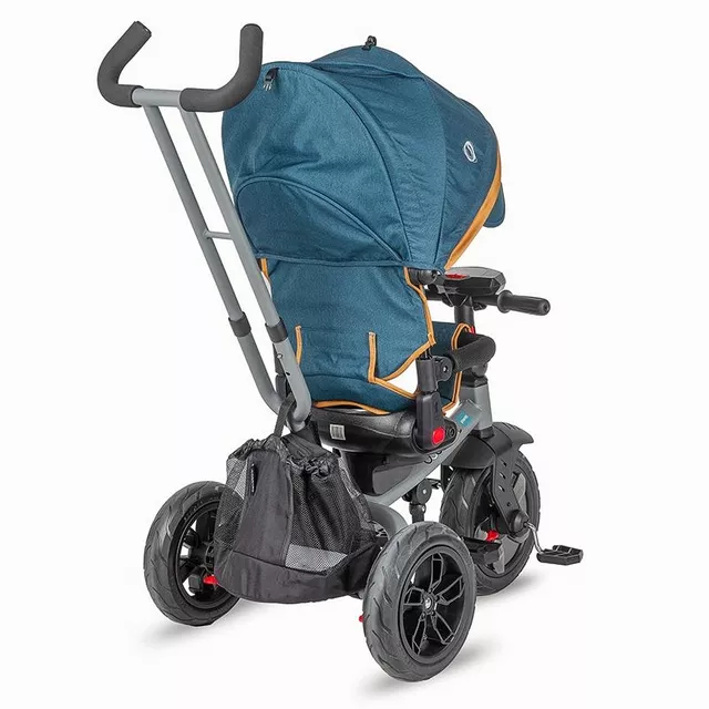 Detská trojkolka s vodiacou tyčou Coccolle Pianti - Mint Green