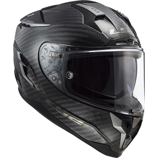 Moto prilba LS2 FF327 Challenger C Carbon Solid - Black