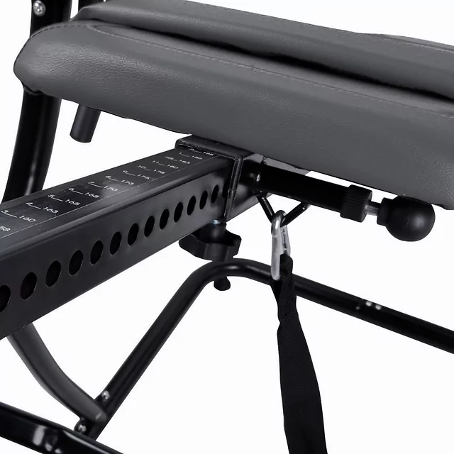 Autotrakčné lehátko inSPORTline Inverso Plus - tehlovo-šedá