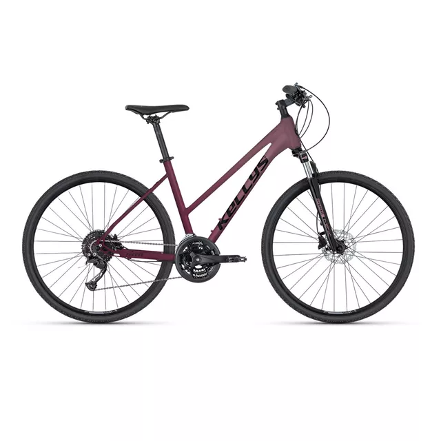 Dámsky crossový bicykel KELLYS PHEEBE 20 28" - model 2025 - White - Rosy Red