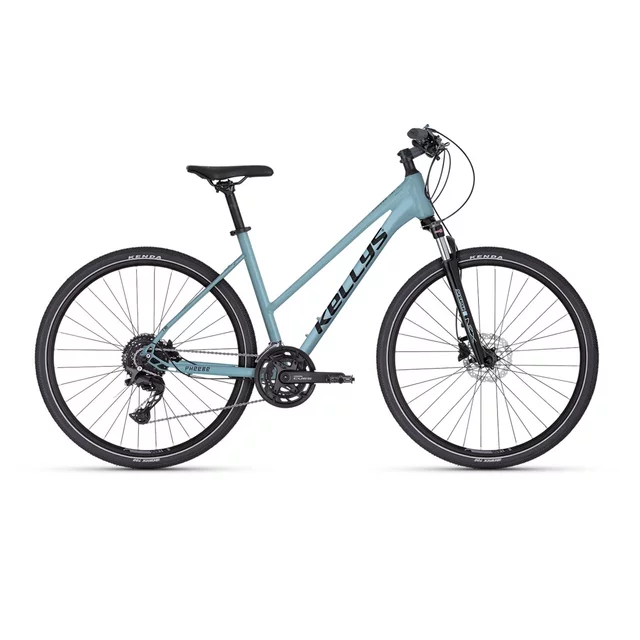 Dámsky crossový bicykel KELLYS PHEEBE 30 28" - model 2025 - Rose Gold - sky blue