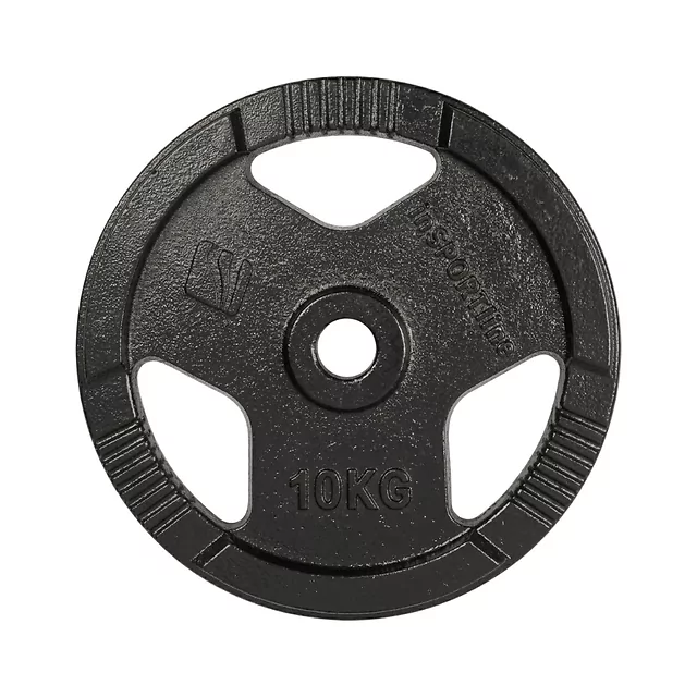 Liatinový kotúč inSPORTline Hamerton Black 10 kg 30 mm