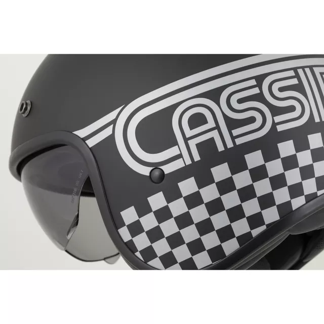 Moto prilba Cassida Oxygen Rondo 2.0 čierna matná/strieborná