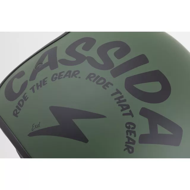 Moto prilba Cassida Oxygen Gear 2.0 zelená matná/čierna