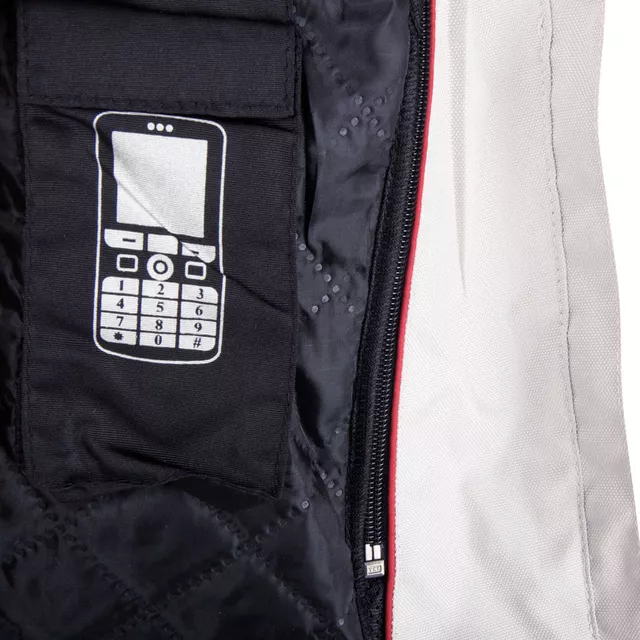 Dámska moto bunda W-TEC Lucina - 2. akosť - čierno-biela