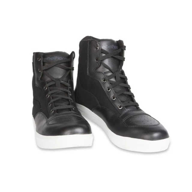 Moto topánky Rebelhorn Traffic Leather - čierna