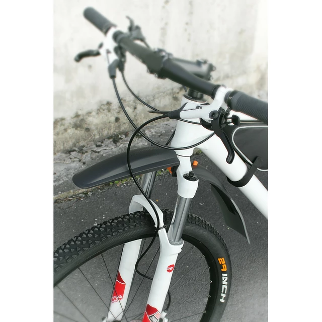 Predný blatník na bicykel SKS Shockblade II 27,5+", 28", 29" / 2,0-3,0" do stĺpika vidlice - čierno-šedá