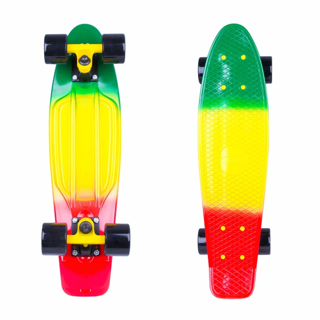 Pennyboard WORKER Sunbow 22" - zeleno-žlto-červená