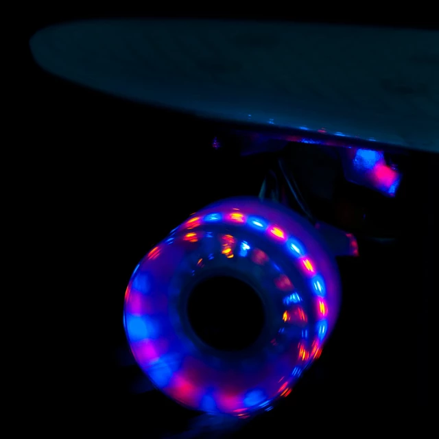 Plastový longboard WORKER Pike 36" so svietiacimi kolieskami - zelená