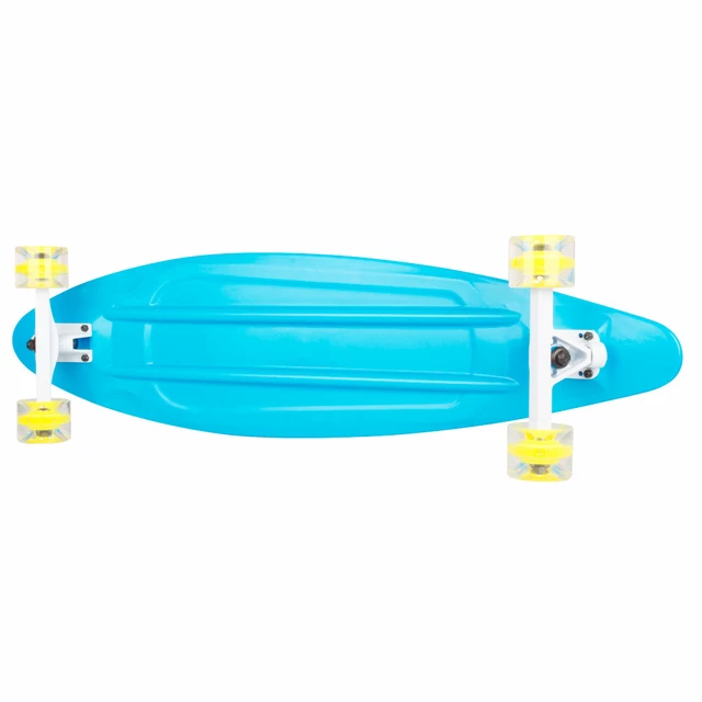 Plastový longboard WORKER Pike 36" so svietiacimi kolieskami - zelená