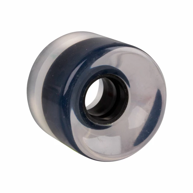 Priehľadné koliesko na pennyboard 60*45 mm - modrá - čierna