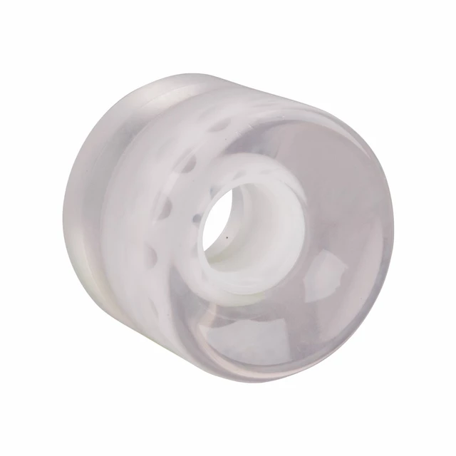 Priehľadné koliesko na pennyboard 60*45 mm - modrá - biela