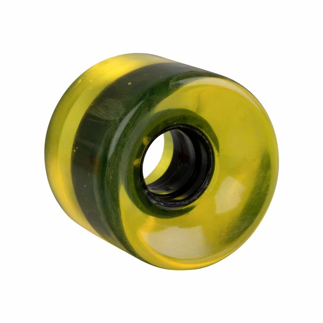 Priehľadné koliesko na pennyboard 60*45 mm - modrá - žltá