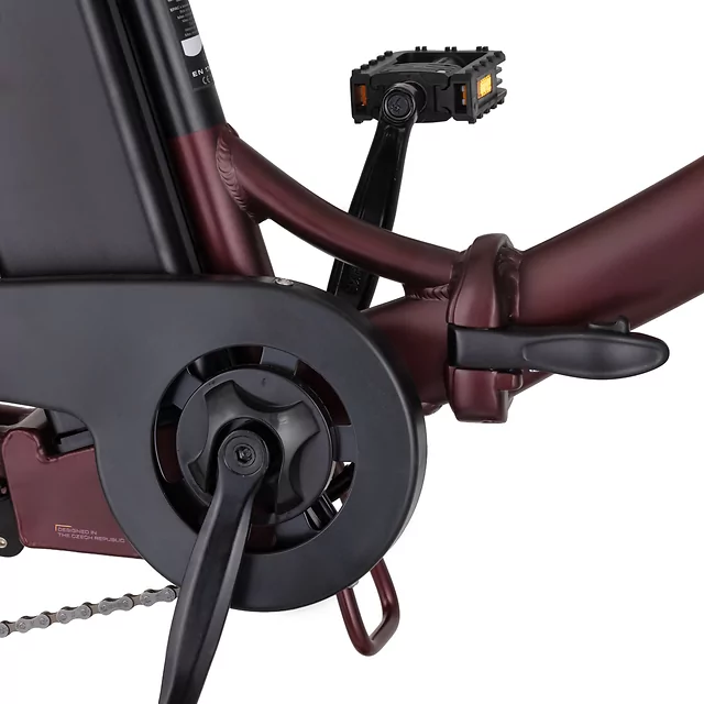 Skladací elektrobicykel inSPORTline ISL Felior 468 Wh 20" - model 2026 - Velour Red