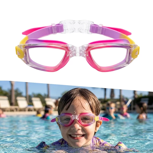 Juniorské plavecké okuliare inSPORTline Aquanino - ružovo-fialová