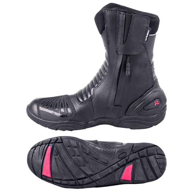 Kožené moto topánky W-TEC Benkoff - čierna