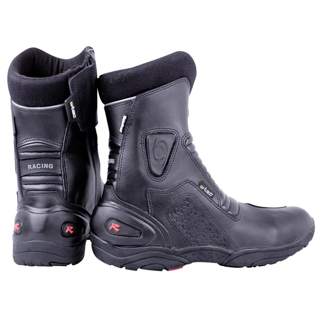 Kožené moto topánky W-TEC Benkoff - čierna