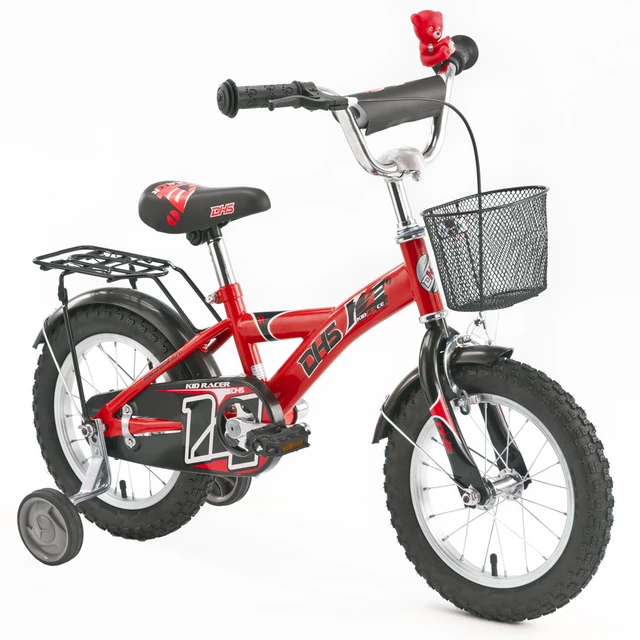 Detský bicykel DHS Kid Racer 1401 14" - modrá - červená