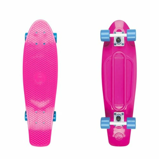 Pennyboard Big Fish 27" - grey/silver/summer purple - pink/white/blue