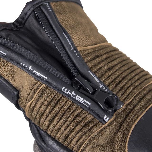 Pánske moto rukavice W-TEC Davili - čierno-hnedá