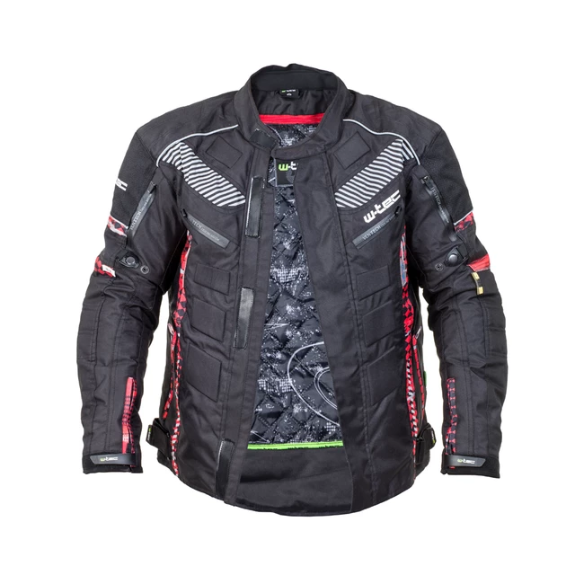 Pánska moto bunda W-TEC Kamicer - čierno-šedá