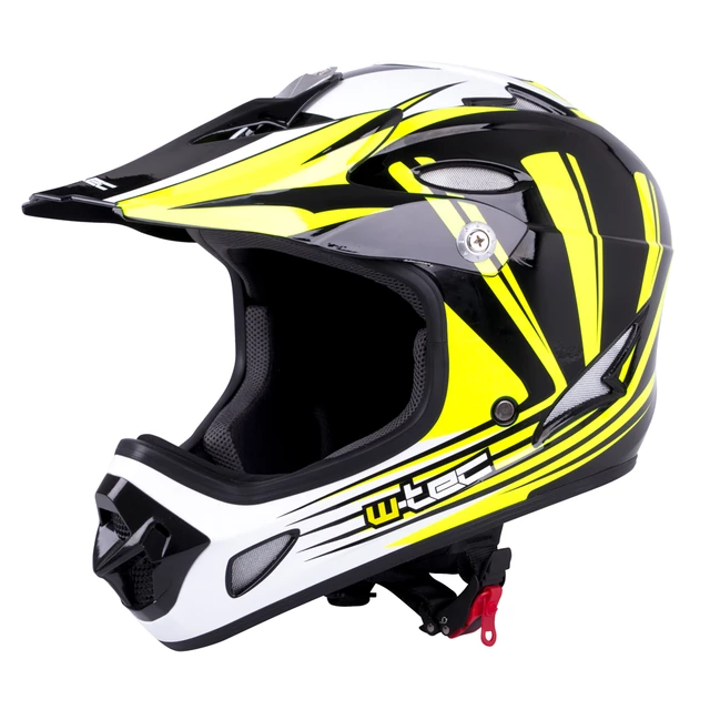 Downhill prilba W-TEC FS-605 Allride - Cartoon - Yellow Graphic