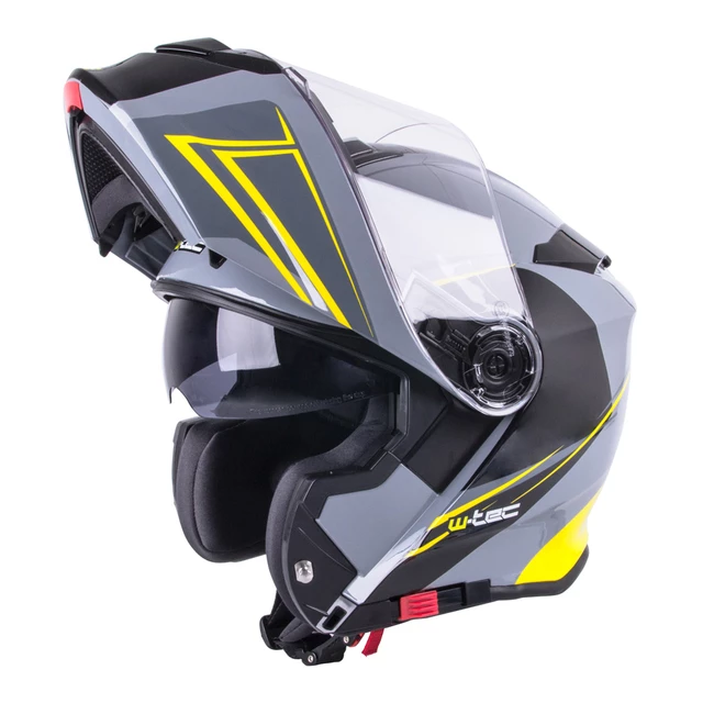 Výklopná moto prilba W-TEC V271 - čierno-šedá