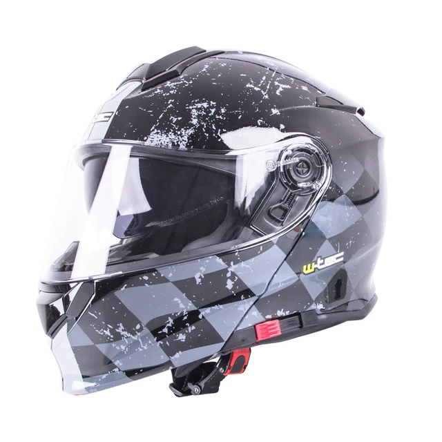 Výklopná moto prilba W-TEC V271 - čierno-šedá