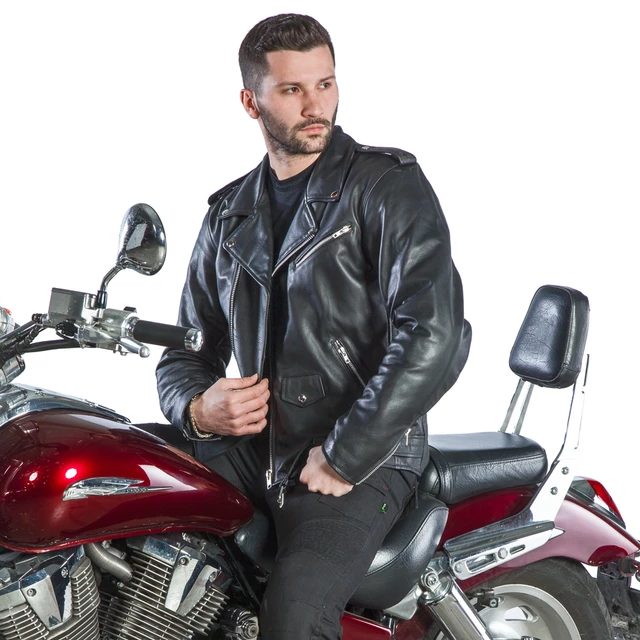 Kožená moto bunda W-TEC Perfectis - L