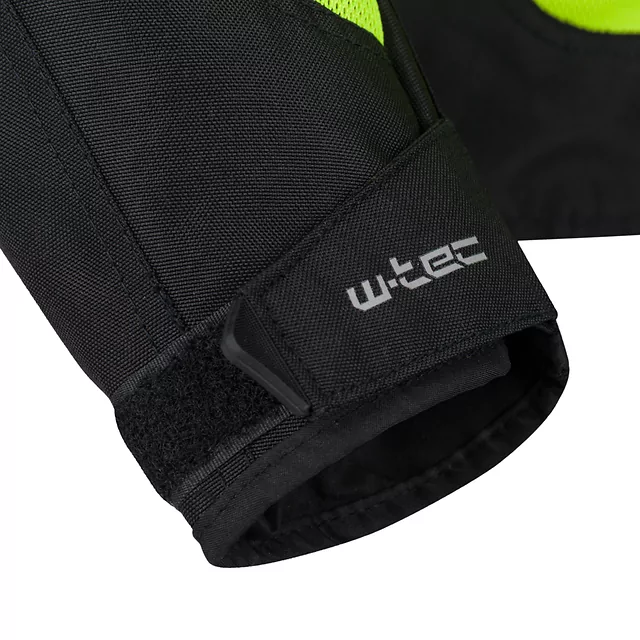 Pánska letná moto bunda W-TEC Saigair - Fluo Yellow-Black