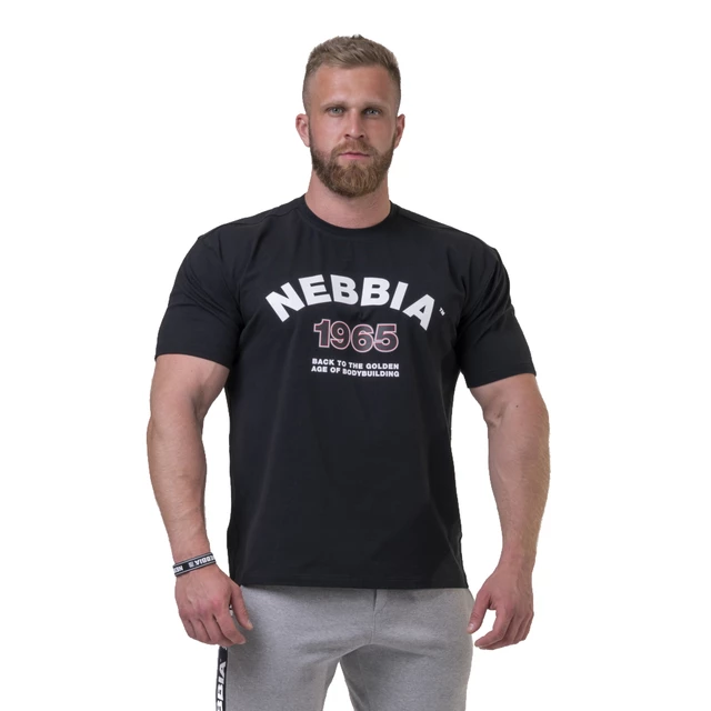 Pánske tričko Nebbia Golden Era 192 - Light Grey