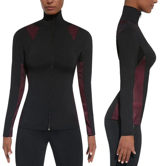 Dámska športová mikina BAS BLACK Inspire Blouse - čierno-ružová - čierno-ružová