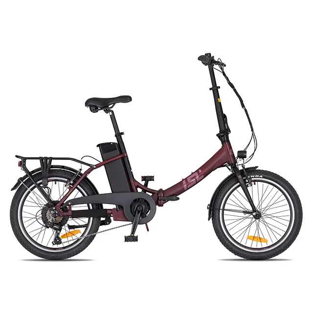 Skladací elektrobicykel inSPORTline ISL Felior 468 Wh 20" - model 2026 - Velour Red