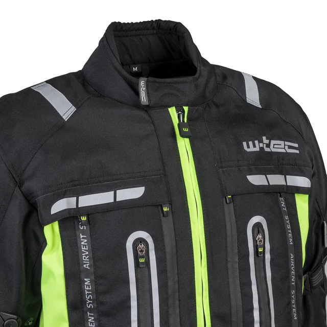 Moto bunda W-TEC Gelnair - 2.akosť - čierno-zelená