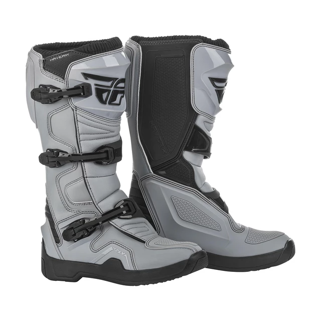 Motokrosové topánky Fly Racing New Maverik Grey Black - šedá/čierna - šedá/čierna