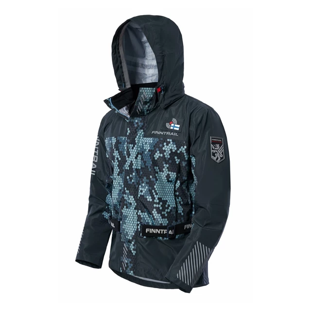 Vodoodolná moto bunda Finntrail Mudway CamoGrey - camo/šedá