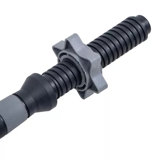 Hriadeľ na jednoručnú činku inSPORTline Plafor 41cm/30mm plastový, so závitom a objímkami