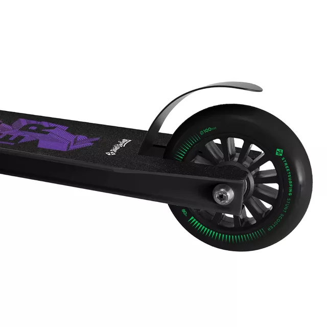 Freestyle kolobežka Street Surfing TRICKSTER Black Gum