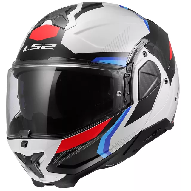 Preklápacia prilba LS2 FF910 Advant II Triple White Blue Red P/J