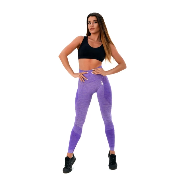 Dámske legíny Boco Wear Violet Melange Push Up - fialová