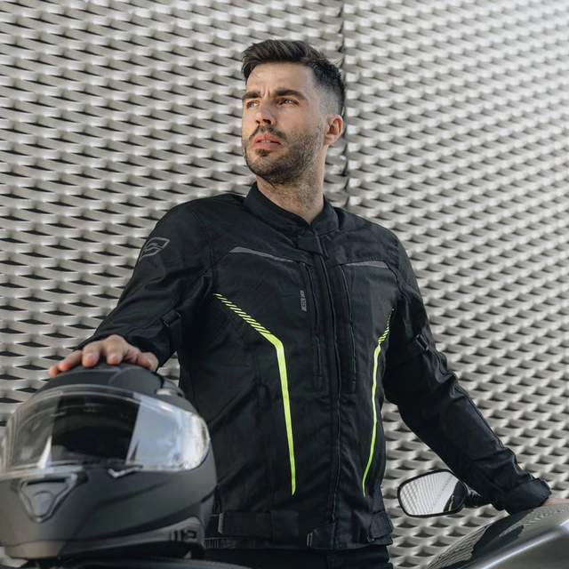 Moto bunda Ozone Delta IV - čierna-fluo