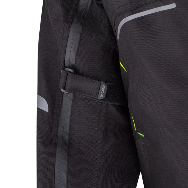 Pánska moto bunda W-TEC Progair - čierna-fluo