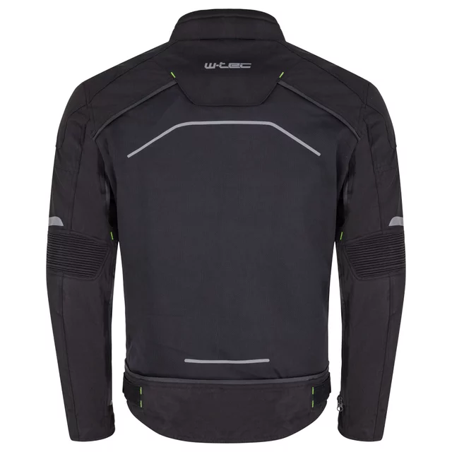 Pánska moto bunda W-TEC Progair - čierna-fluo