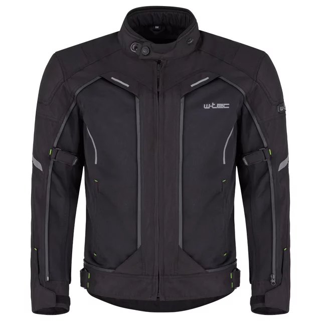 Pánska moto bunda W-TEC Progair - čierna-fluo