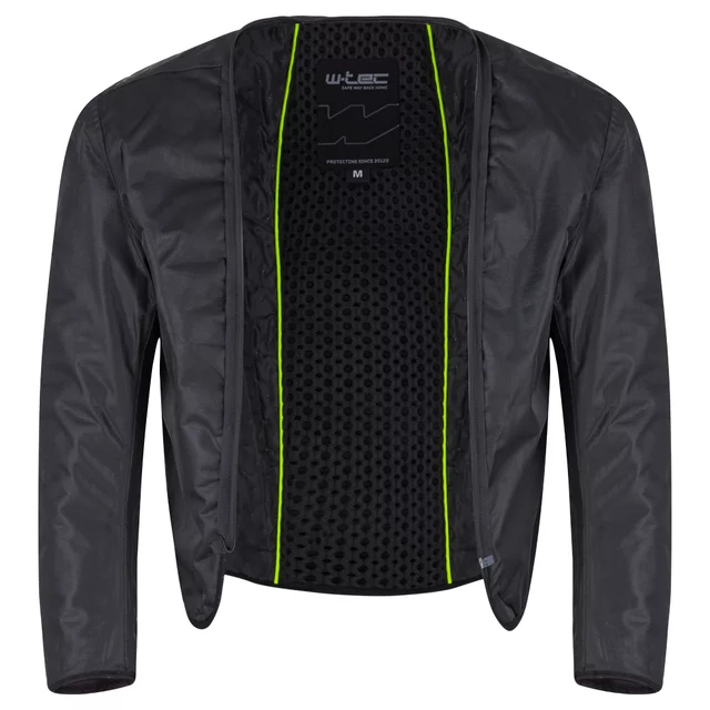 Pánska moto bunda W-TEC Progair - čierna-fluo