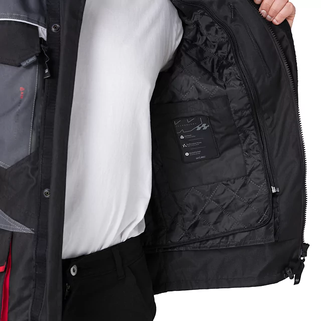 Pánska moto bunda W-TEC Burdys Evo - čierno-šedá