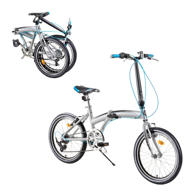 Skladací bicykel DHS Folder 2095 20" 4.0 - Grey - Grey