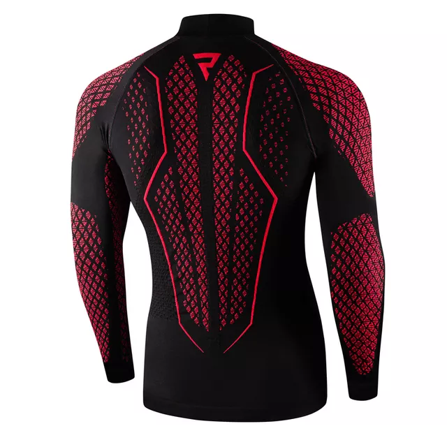 Moto thermo tričko Rebelhorn Therm II Jersey - čierno-červená