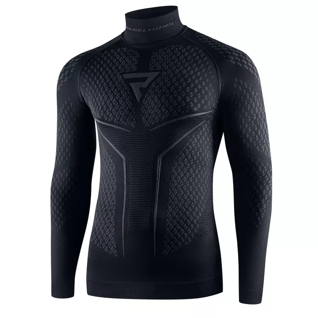 Moto thermo tričko Rebelhorn Therm II Jersey - čierno-šedá